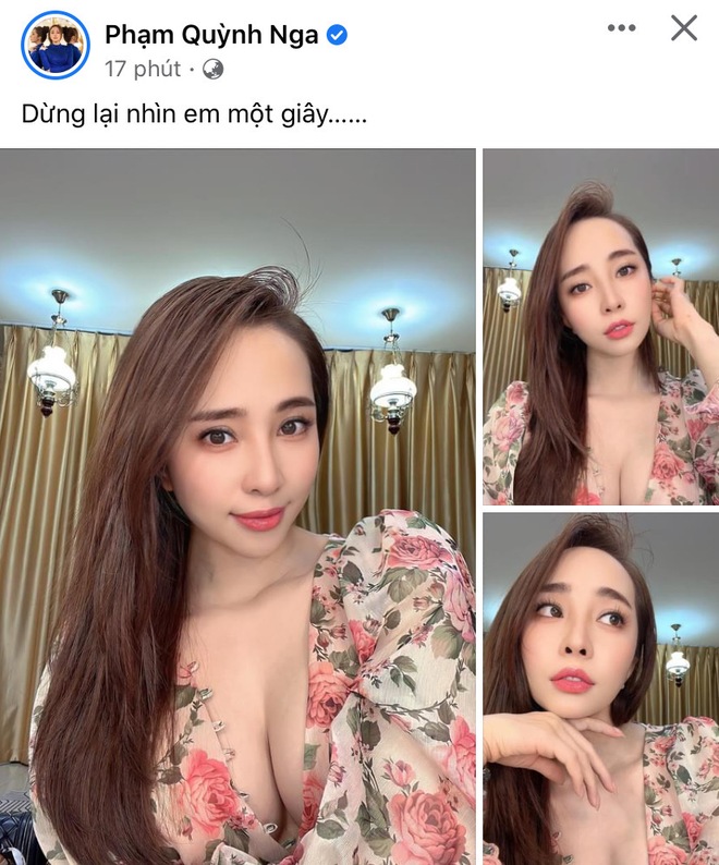 Việt Anh n&oacute;i nhớ em, Quỳnh Nga vội khoe v&ograve;ng 1 căng tr&agrave;n c&ugrave;ng caption nh&igrave;n em, đại hội cẩu lương hay g&igrave; đ&acirc;y? - Ảnh 3.