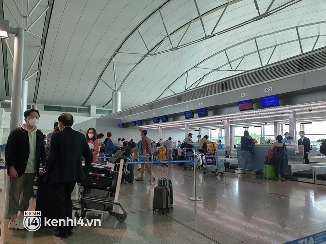 Ngày đầu ga quốc tế Tân Sơn Nhất mở lại toàn bộ đường bay sau 2 năm nghỉ dịch Covid-19 - Ảnh 8.