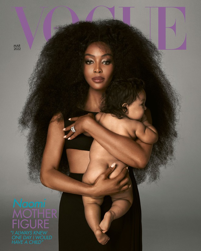 MXH ngỡ ngàng vì siêu mẫu quyền lực nhất thế giới Naomi Campbell công bố con ruột ở tuổi 51, khoe bé ngay trên bìa Vogue - Ảnh 2.