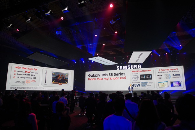 Máy tính bảng Galaxy Tab S8 Series ra mắt tại thị trường Việt Nam: Màn hình siêu lớn nhưng vẫn cực mỏng và nhẹ, cấu hình mạnh - Ảnh 1.