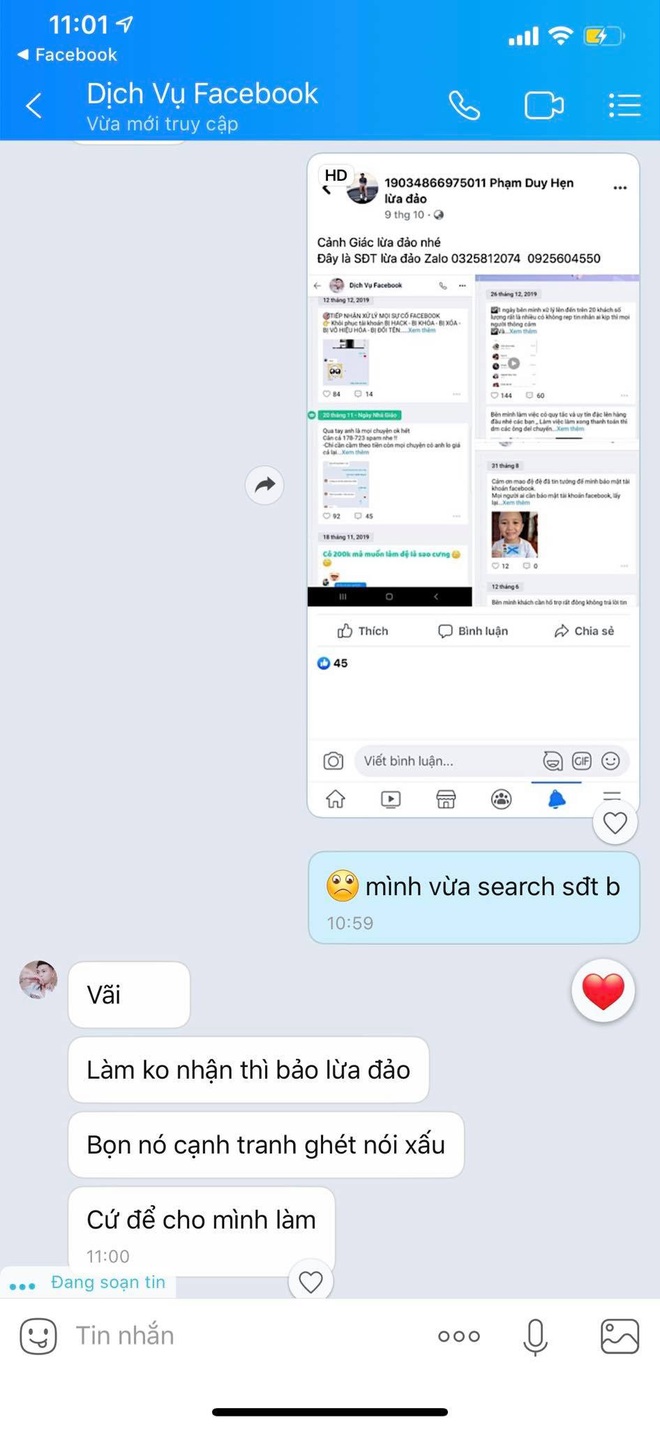 Mất sạch gần 70 triệu đồng vì dịch vụ hỗ trợ Facebook, cảnh giác với những chiêu trò lừa đảo của kẻ gian trên mạng xã hội - Ảnh 12.