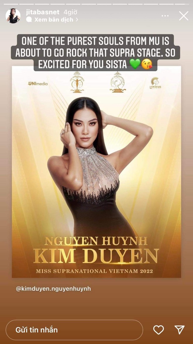 Hội chị em Miss Universe to&agrave;n thế giới đồng loạt phản ứng khi biết Kim Duy&ecirc;n lại tiếp tục đi thi quốc tế - Ảnh 6.