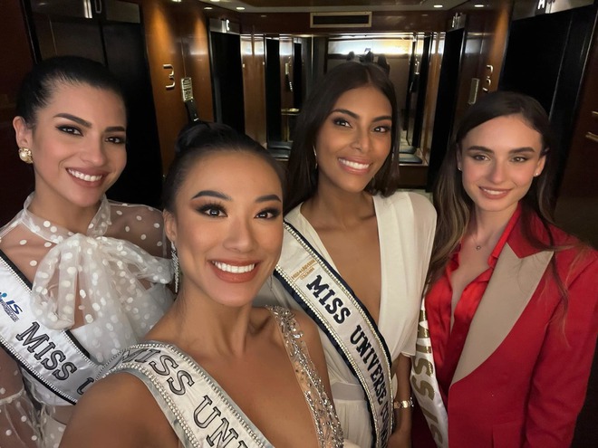 Hội chị em Miss Universe to&agrave;n thế giới đồng loạt phản ứng khi biết Kim Duy&ecirc;n lại tiếp tục đi thi quốc tế - Ảnh 11.