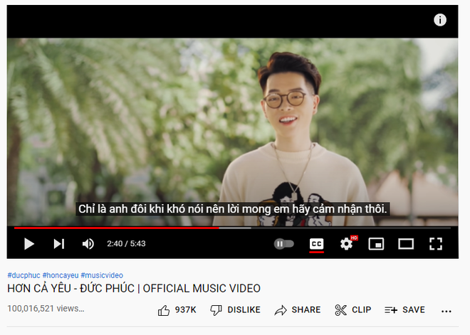 Ng&agrave;y Đầu Ti&ecirc;n vẫn đang hot tr&ecirc;n mọi mặt trận, Đức Ph&uacute;c c&oacute; th&ecirc;m 1 MV c&aacute;n mốc 100 triệu view ! - Ảnh 1.