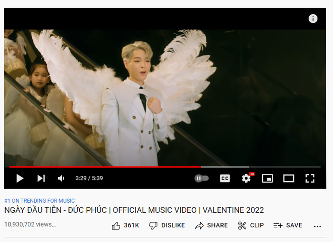 Ng&agrave;y Đầu Ti&ecirc;n vẫn đang hot tr&ecirc;n mọi mặt trận, Đức Ph&uacute;c c&oacute; th&ecirc;m 1 MV c&aacute;n mốc 100 triệu view ! - Ảnh 4.