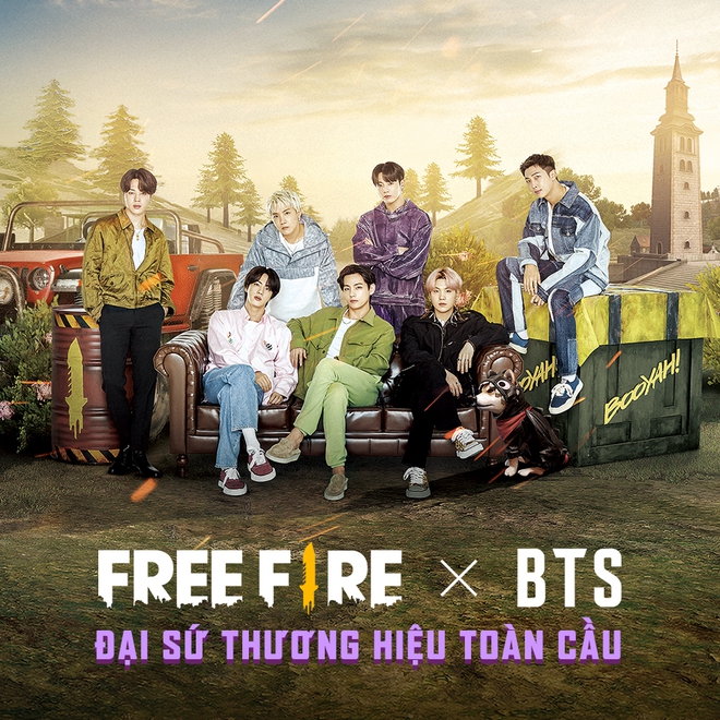 Chính thức: BTS trở thành đại sứ toàn cầu mới của Free Fire! - Ảnh 1.