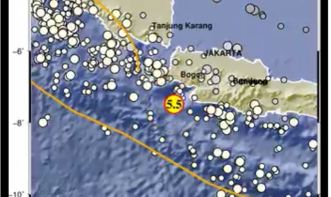Động đất 5,5 độ ở Java, Indonesia cảnh báo gia tăng hoạt động địa chất - Ảnh 1.