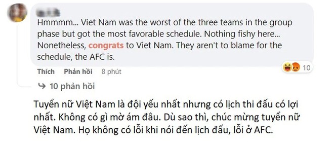 Fan Đ&agrave;i Bắc Trung Hoa ấm ức, cho rằng nữ Việt Nam gi&agrave;nh v&eacute; đến World Cup nhờ lịch thi đấu - Ảnh 1.