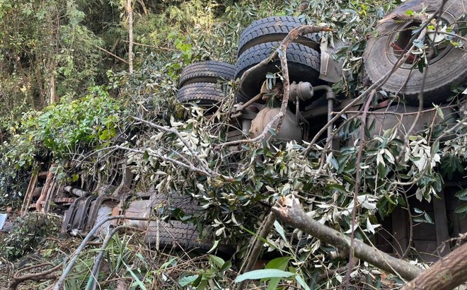 NÓNG: Tai nạn thảm khốc, xe lao vào gốc cây cổ thụ rồi rơi xuống vực, 6 người chết - Ảnh 2.