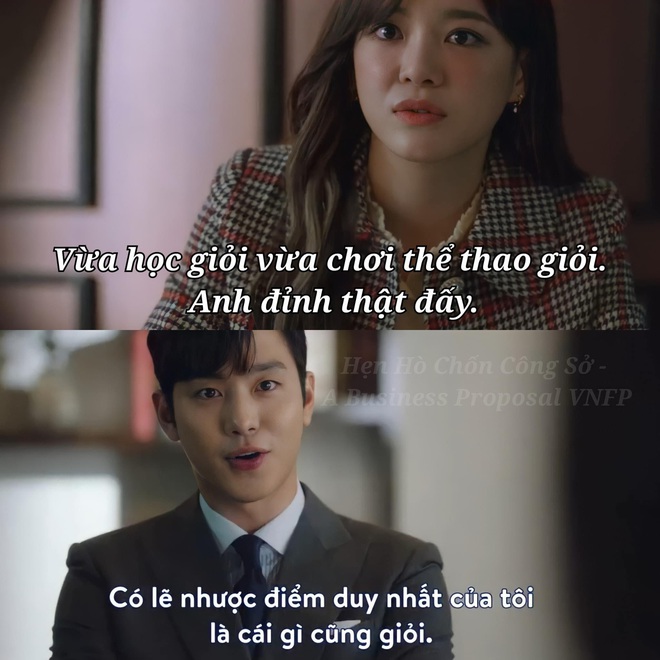 Cười sảng với loạt thoại h&agrave;i hước ở A Business Proposal: T&ocirc;i chưa từng bắt c&aacute; hai tay. Bắt tay ba, tay tư, tay bạch tuộc mới đ&uacute;ng - Ảnh 7.