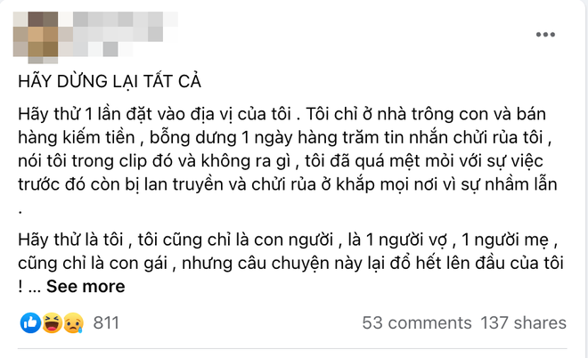 Người vợ trong vụ clip tôm hùm bức xúc lên tiếng sau 1 ngày bị tấn công trên MXH: Kiệt sức vì nhận hàng trăm tin nhắn chửi rủa - Ảnh 2.
