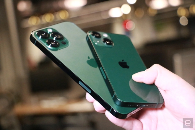 Loạt ảnh chi tiết iPhone 13 và iPhone 13 Pro phiên bản màu xanh lá, đẹp mãn nhãn! - Ảnh 6.