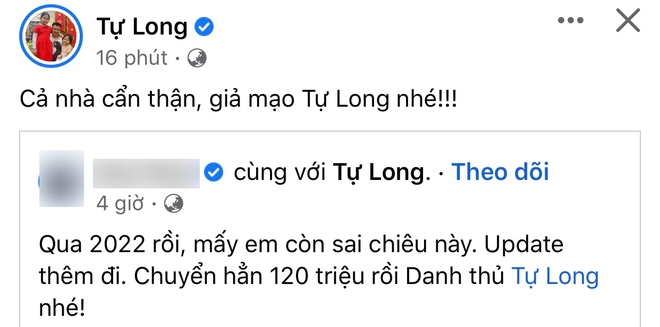 Nam nghệ sĩ hài nổi tiếng bị mạo danh đi lừa đảo với cách thức quen thuộc, netizen cần biết để tránh xa - Ảnh 2.