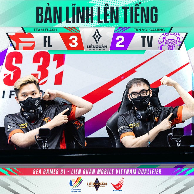 Team Flash khép lại hành trình dang dở, V Gaming và Saigon Phantom cạnh tranh tấm vé duy nhất đến với SEA Games 31 - Ảnh 2.