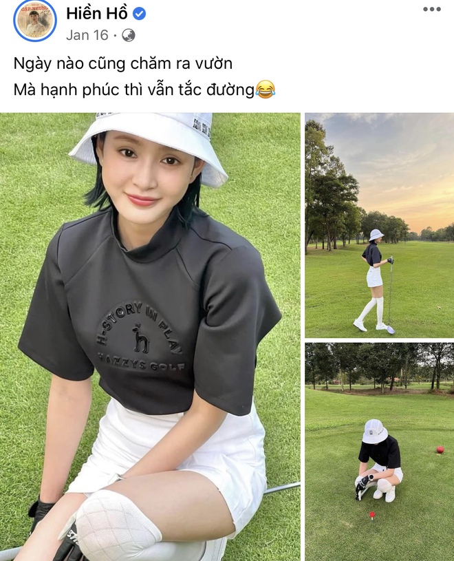 1 nữ ca sĩ Vbiz dạo n&agrave;y ng&agrave;y c&agrave;ng chanh sả, check-in đều đặn tr&ecirc;n s&acirc;n golf nhiều hơn cả s&acirc;n khấu - Ảnh 8.