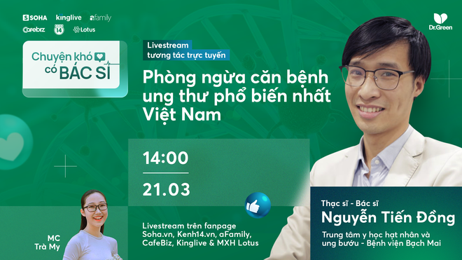 Mời độc giả đặt c&acirc;u hỏi livestream về ung thư gan - căn bệnh phổ biến h&agrave;ng đầu ở Việt Nam - Ảnh 1.