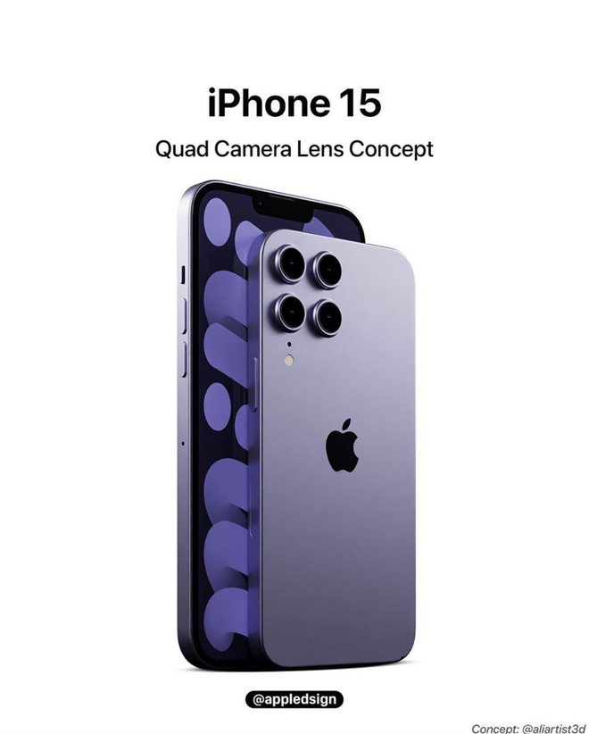 iPhone 14 chưa ra mắt, iPhone 15 đ&atilde; tr&igrave;nh l&agrave;ng với concept 4 mắt đẹp nhức nhối - Ảnh 2.