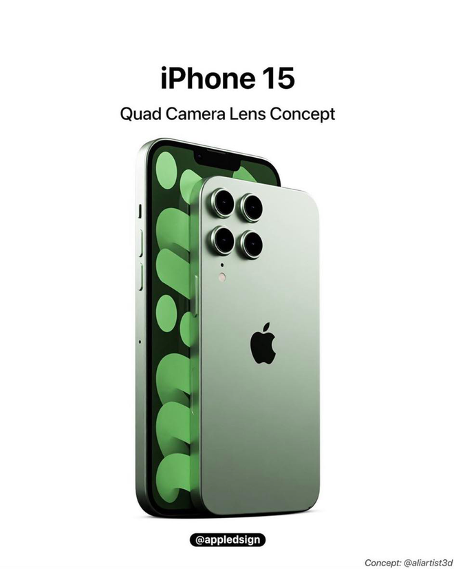 iPhone 14 chưa ra mắt, iPhone 15 đã trình làng với concept 4 mắt đẹp nhức nhối - Ảnh 4.