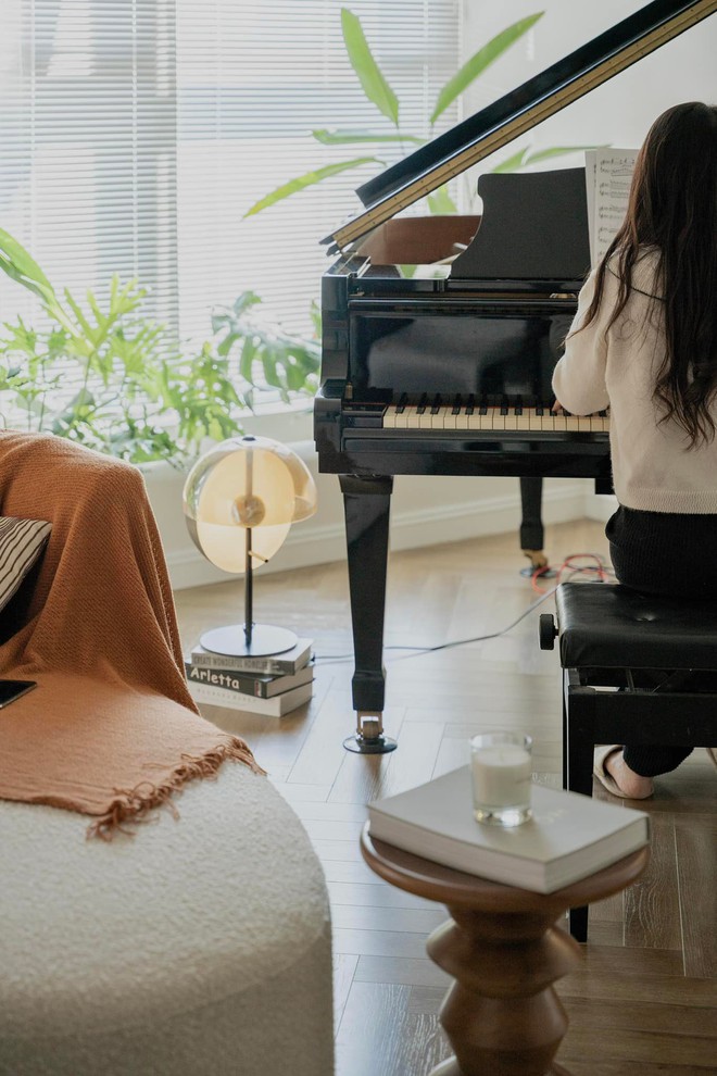 Mua căn hộ 3,7 tỷ, giảng viên piano đập 1 phòng ngủ để nhân đôi phòng khách, &quot;chơi&quot; tận 5 phong cách nhưng vẫn tinh tế, hài hoà - Ảnh 9.