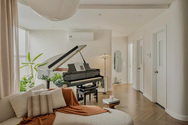 Mua căn hộ 3,7 tỷ, giảng viên piano đập 1 phòng ngủ để nhân đôi phòng khách, &quot;chơi&quot; tận 5 phong cách nhưng vẫn tinh tế, hài hoà - Ảnh 4.