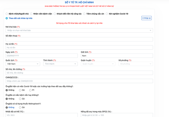 C&aacute;ch khai b&aacute;o F0 online ngay tại nh&agrave;, thuận tiện nhanh ch&oacute;ng - Ảnh 3.