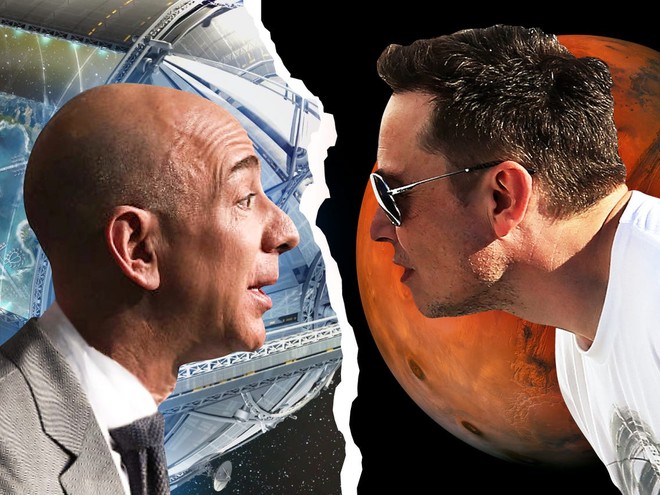 Cuộc chiến không gian của 2 người đàn ông giàu có bậc nhất thế giới: Elon Musk muốn xây thành phố sao Hỏa, Jeff Bezos bỏ bán sách để làm tên lửa - Ảnh 4.