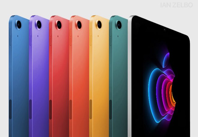 iPad Air 5 bất ngờ lộ toàn bộ thiết kế, dân tình chết mê, chết mệt với 7 màu sắc đẹp mê ly - Ảnh 1.