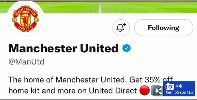 MU phải sửa gấp tiểu sử Twitter sau m&agrave;n c&agrave; khịa cực đau của fan - Ảnh 1.