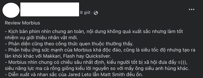 Bom tấn Marvel Morbius gây tranh cãi dữ dội: Người khen cực phẩm, kẻ mỉa mai dở tệ, lịch sử Venom lặp lại ư? - Ảnh 7.