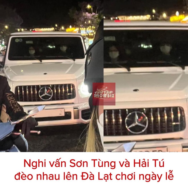 Rầm rộ ảnh nghi Sơn Tùng đích thân lái xế hộp G63 đưa Hải Tú đi chơi Đà Lạt - Ảnh 2.