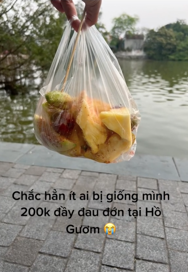 Cô gái than thở vì bị chém 200k 1 túi hoa quả dầm mua ở hồ Gươm, không ngờ có quá nhiều người chung cảnh ngộ - Ảnh 2.