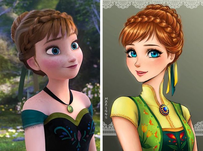 Ngất ngây dàn công chúa Disney hóa anime: Elsa thần thái sang chảnh liệu có hút hồn bằng cô nàng sexy nhất đám? - Ảnh 14.