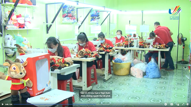 Sao la - linh vật SEA Games 31 phi&ecirc;n bản th&uacute; nhồi b&ocirc;ng sẵn s&agrave;ng ra mắt người h&acirc;m mộ - Ảnh 2.