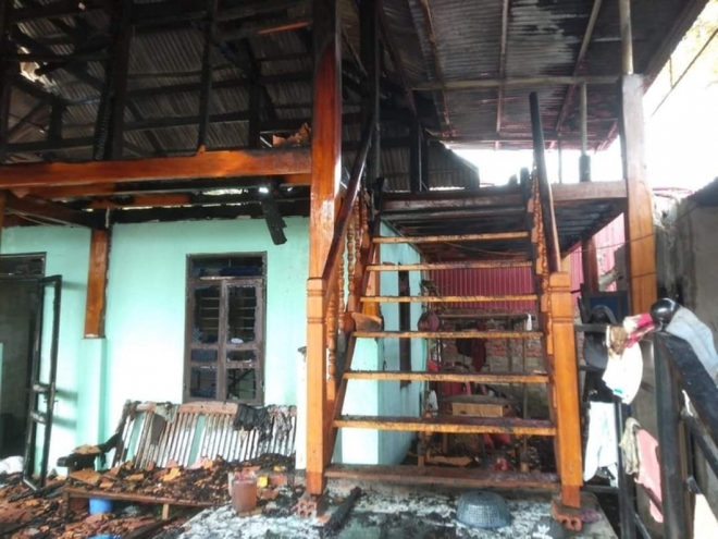 Cháy nhà sàn khiến 1 người tử vong ở Sơn La - Ảnh 1.