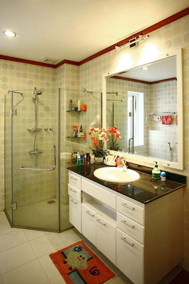 Lắp gương trong ph&ograve;ng tắm: Cũng cần nghệ thuật! - Ảnh 2.