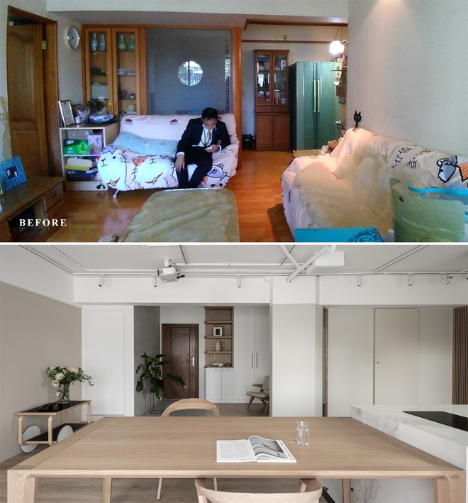 Căn hộ xuống cấp 50 năm tuổi &ldquo;lột x&aacute;c&rdquo; ho&agrave;n hảo vừa tho&aacute;ng vừa đẹp nhờ phong c&aacute;ch Nhật Bản - Ảnh 5.