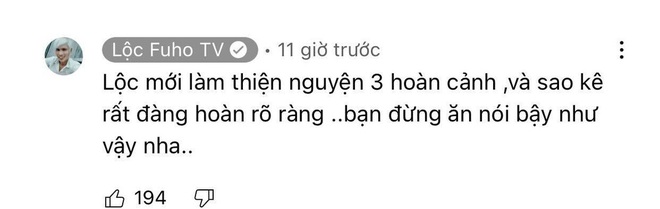 Bị nói ăn chặn từ thiện để mua ô tô, Lộc Fuho đáp trả cực căng - Ảnh 1.