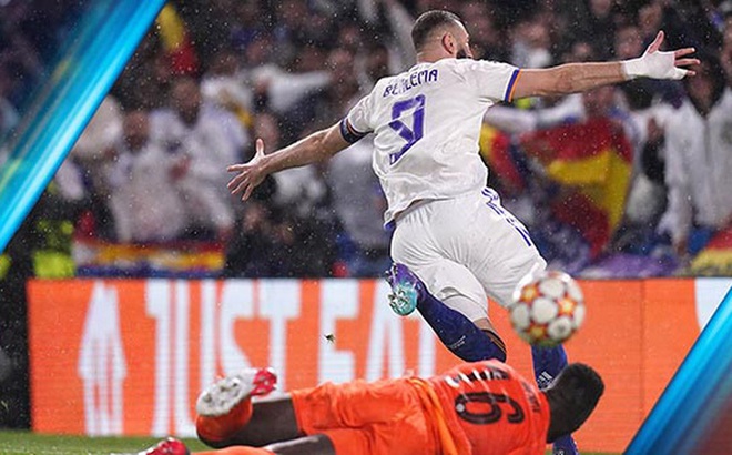 Lập hat-trick, Benzema làm được điều chưa từng có ở Champions League - Ảnh 1.