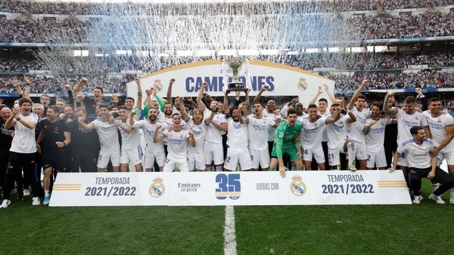 Vừa v&ocirc; địch La Liga, chủ tịch Real đ&atilde; c&oacute; tiết lộ bất ngờ về thương vụ Mbappe - Ảnh 1.