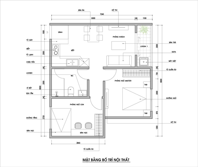 Căn hộ thô có diện tích 54m² được KTS tư vấn thiết kế ấn tượng - Ảnh 1.