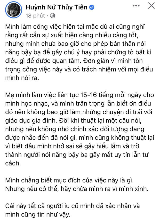 Tiên Tiên bức xúc vì phát ngôn bị bóp méo tràn lan trên MXH - Ảnh 2.