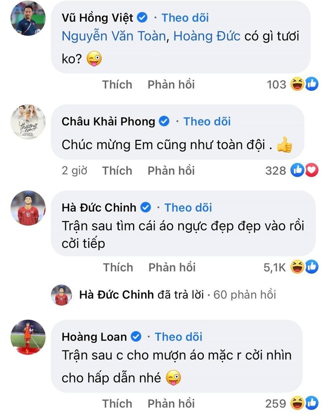 Tiến Linh ghi bàn giúp U23 Việt Nam vào chung kết SEA Games 31, Duy Mạnh liền vào nịnh bợ khiến fan cười nghiêng ngả - Ảnh 4.