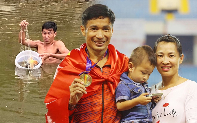 Chồng thi SEA Games chạy 10.000m dưới sân, vợ òa khóc trên khán đài: Yêu 7 năm mới cưới, có 2 con vẫn như thuở mới hẹn hò! - Ảnh 2.