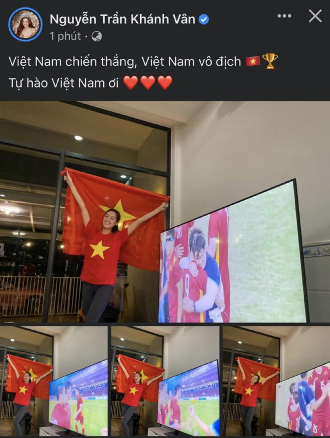 Truong Giang - Nha Phuong and Vbiz stars burst into tears at the victory of the Vietnamese team at SEA Games 31 - Photo 12.