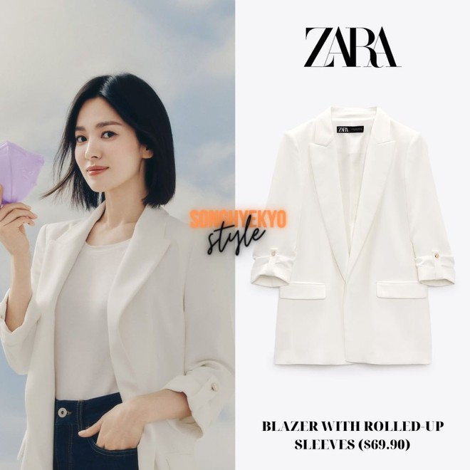 Muốn mặc đẹp và thanh lịch như Song Hye Kyo: Hãy đến Zara ngay! - Ảnh 3.