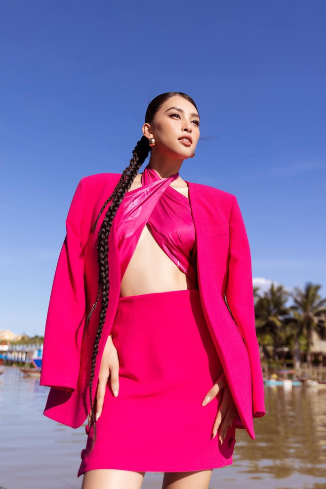 Dàn Hoa - Á hậu mê mẩn kiểu váy như đồ bơi: Thuỳ Tiên, Lương Thuỳ Linh nổi bật với vóc dáng sexy - Ảnh 16.