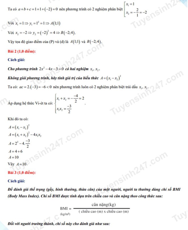 Đáp án môn Toán vào lớp 10 tại TP.HCM năm 2022 - Ảnh 4.