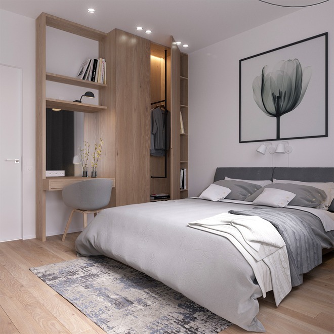 Mách bạn cách thiết kế phòng ngủ 9m² hữu dụng - Ảnh 2.