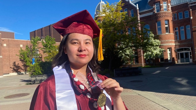 Nữ sinh Việt gây choáng khi 19 tuổi học Thạc sĩ, GPA 4.0, từng được 8 trường ĐH Mỹ mời nhập học: Đích đến tiếp theo là Harvard! - Ảnh 1.