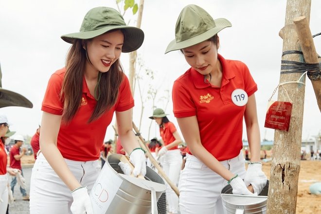 Top 41 Hoa hậu Hoàn vũ Việt Nam 2022 truyền thông điệp bảo vệ môi trường - Ảnh 6.
